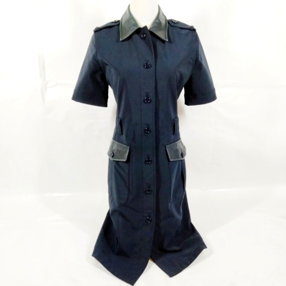 Prada Ɓlack Dress Ladies Polyester,Leather,Rayon,Spandex